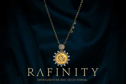 photographie horizontale du Collier de la marque Rafinity